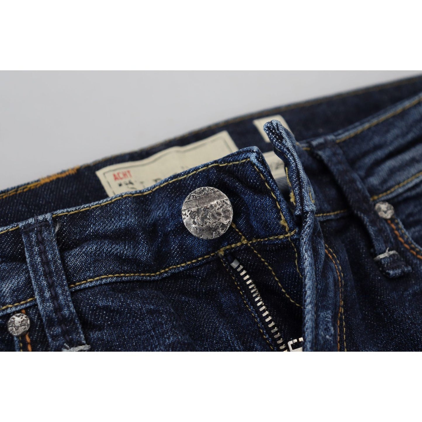 Acht Chic Low Waist Designer Skinny Jeans Acht Gray