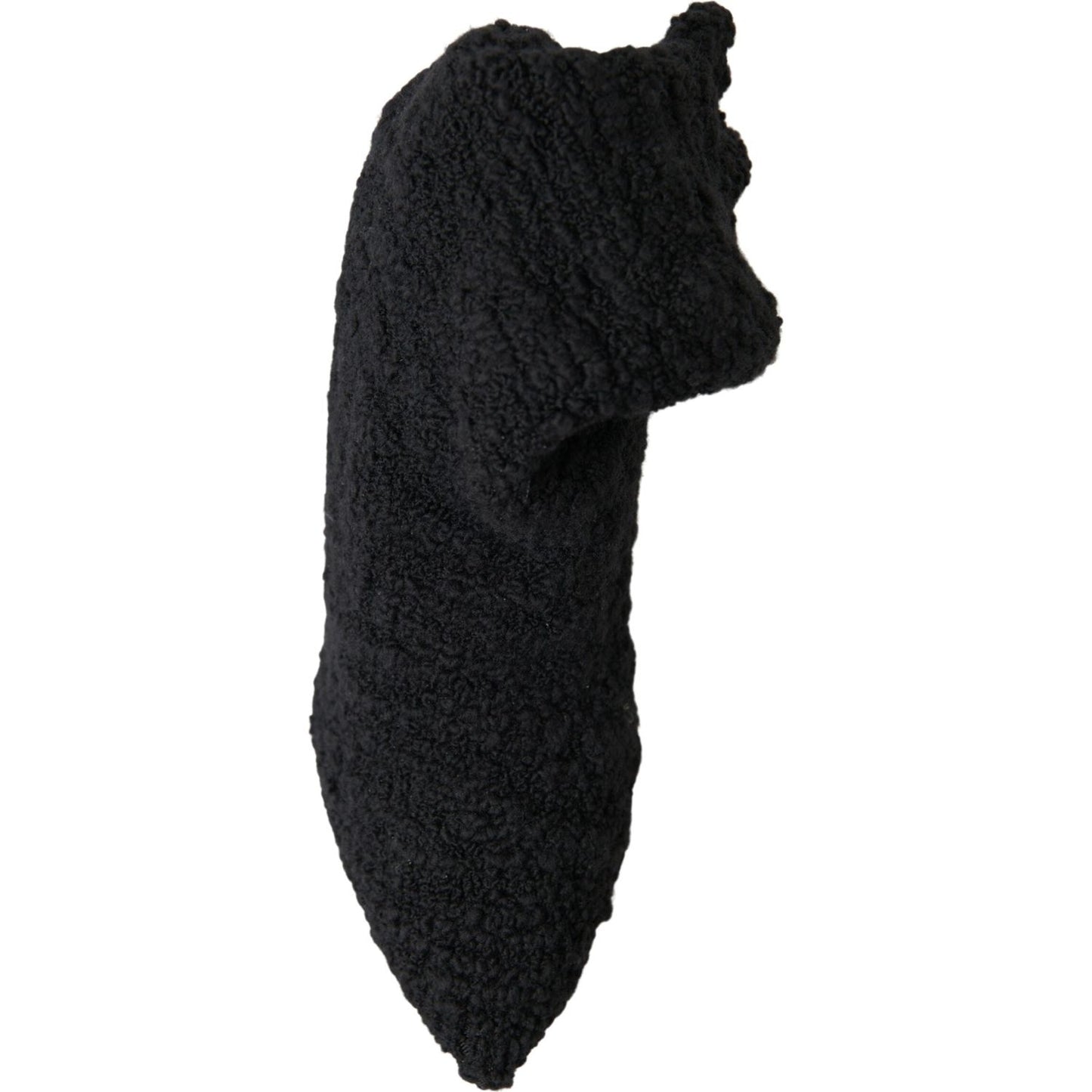 Dolce & Gabbana Elegant Virgin Wool Mid Calf Boots Dolce & Gabbana Black