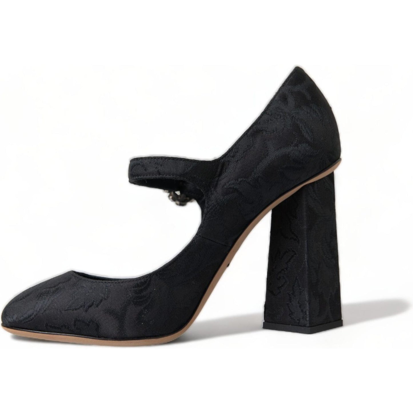 Dolce & Gabbana Chic Black Brocade Mary Janes Pumps Dolce & Gabbana Black