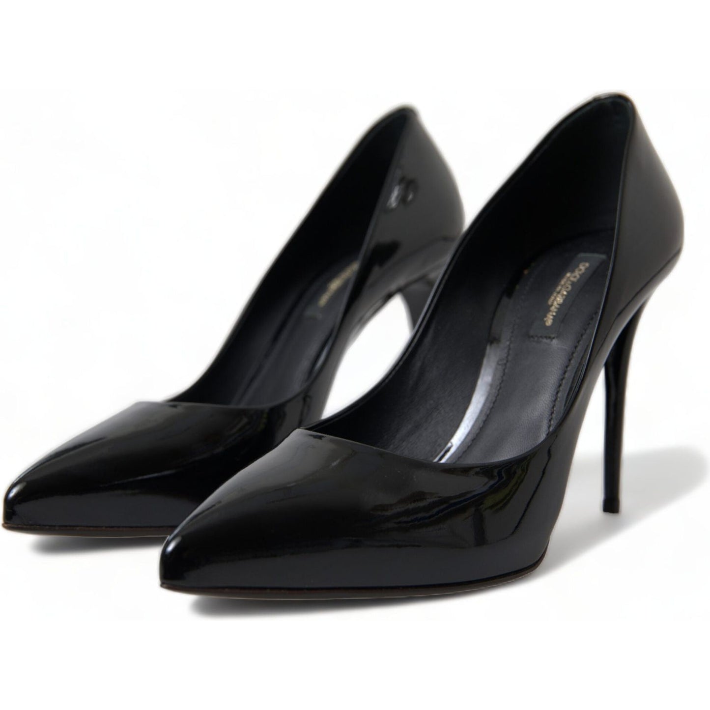 Dolce & Gabbana Elegant Black Patent Stiletto Heels Dolce & Gabbana Black