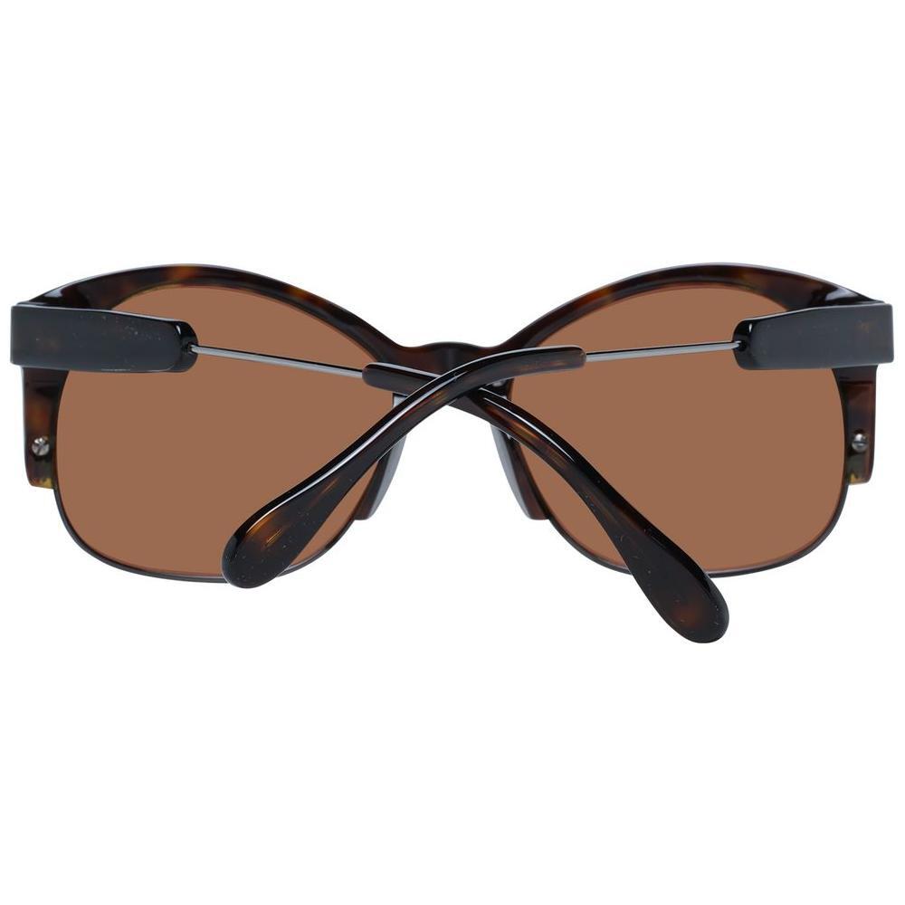 Serengeti Brown Acetate & Metal Sunglasses