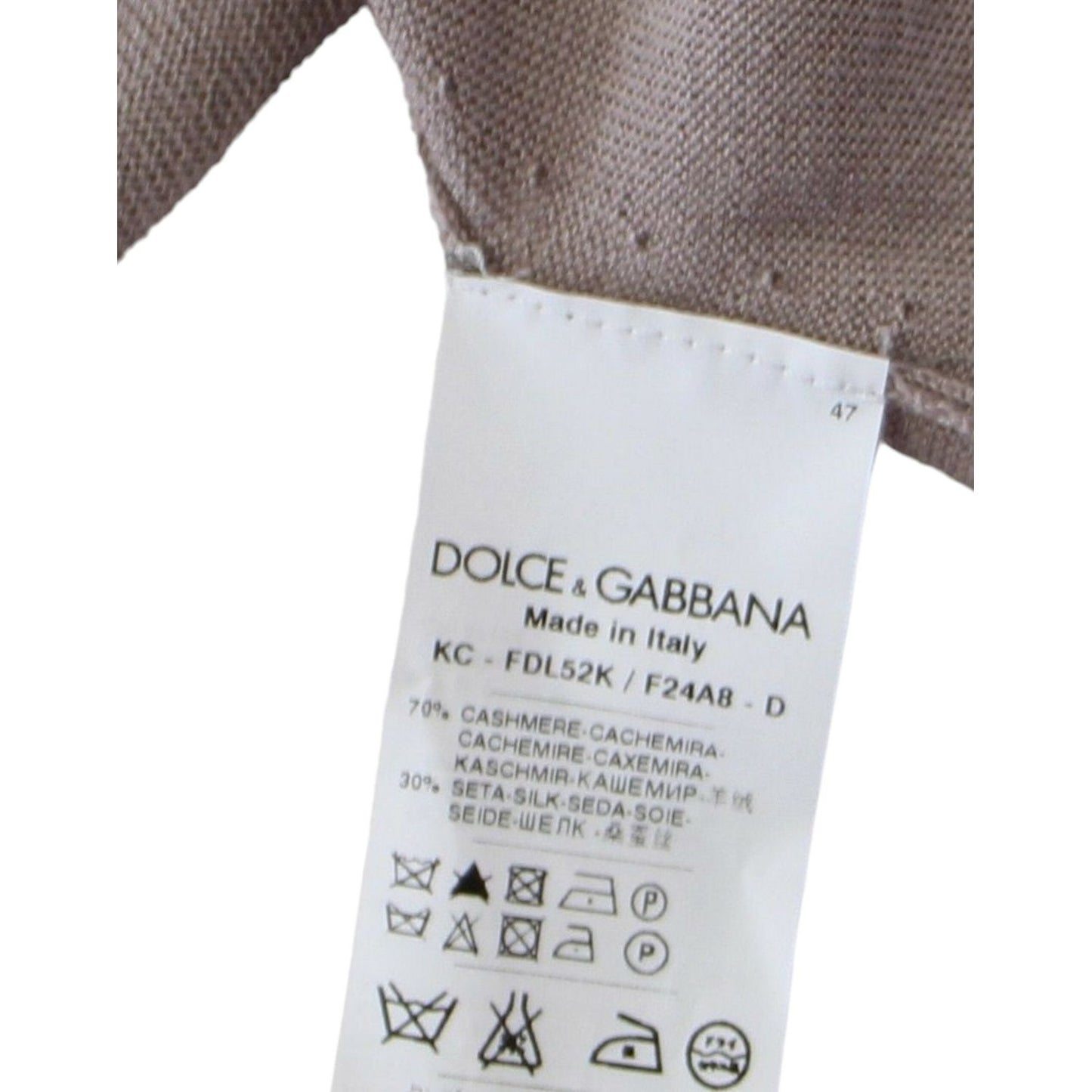 Dolce & Gabbana Elegant Cashmere-Silk Blend Light Knit Shrug Dolce & Gabbana Light Gray
