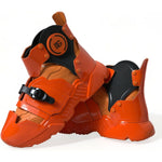 Dolce & Gabbana Orange Multi Panel Chunky High Top Sneakers Shoes MV5554-40