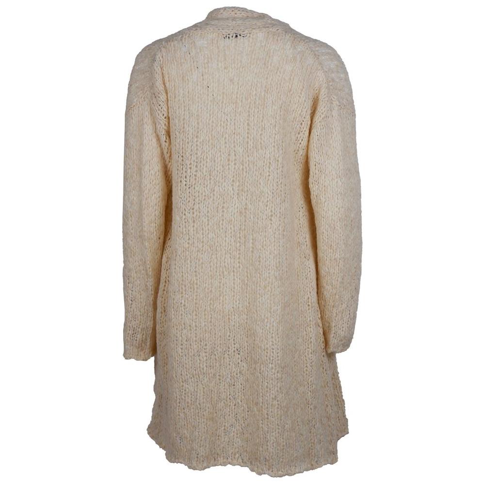 Alpha Studio Beige Acrylic Dress Alpha Studio Rosy Brown