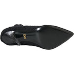 Dolce & Gabbana Black Stiletto Heels Mid Calf Boots Shoes LA10724-39