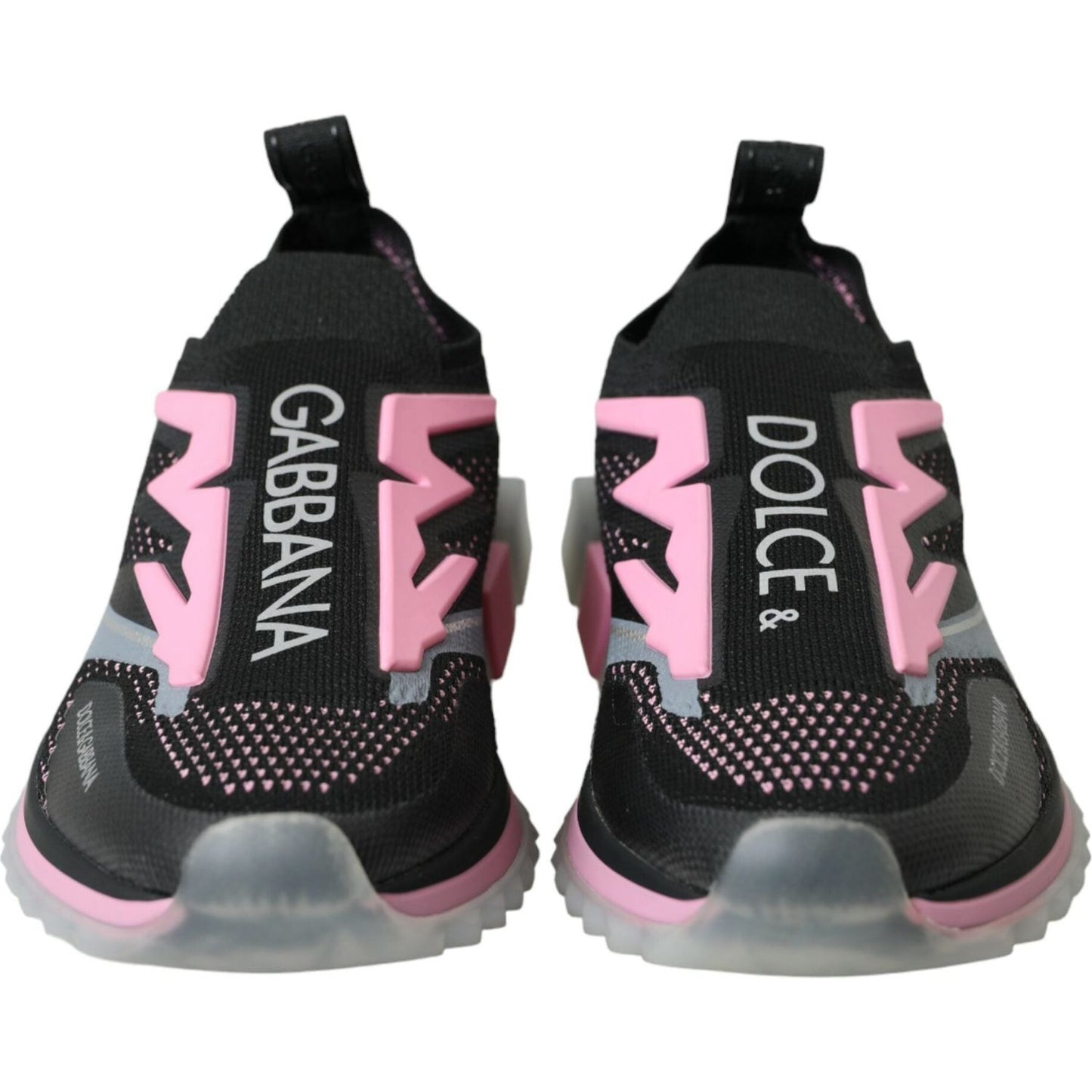 Dolce & Gabbana Black Pink Slip On Sorrento Sneakers Shoes Dolce & Gabbana Dark Slate Gray