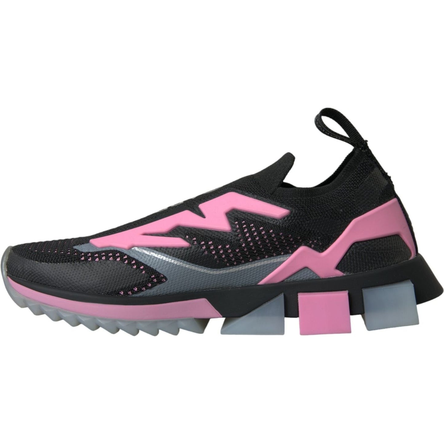 Dolce & Gabbana Black Pink Slip On Sorrento Sneakers Shoes Dolce & Gabbana Dark Slate Gray