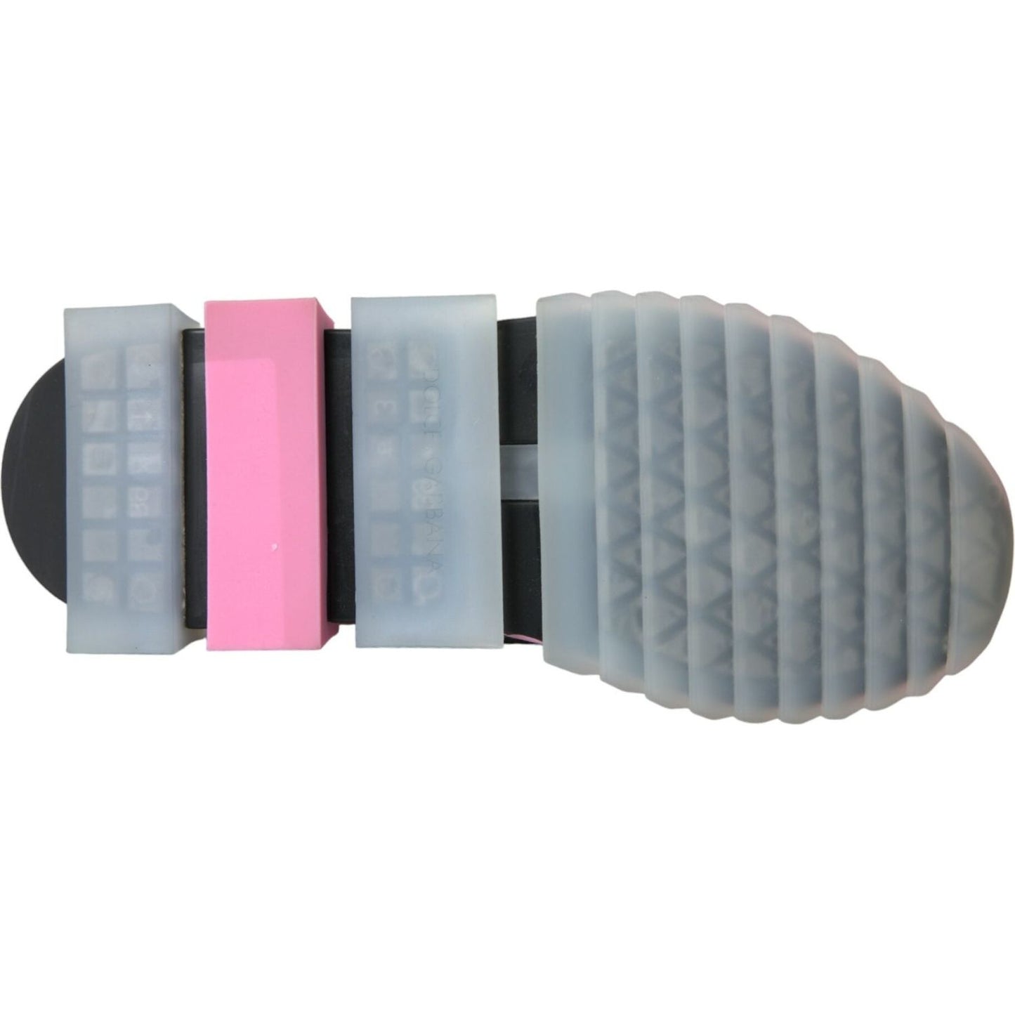 Dolce & Gabbana Black Pink Slip On Sorrento Sneakers Shoes Dolce & Gabbana Light Slate Gray