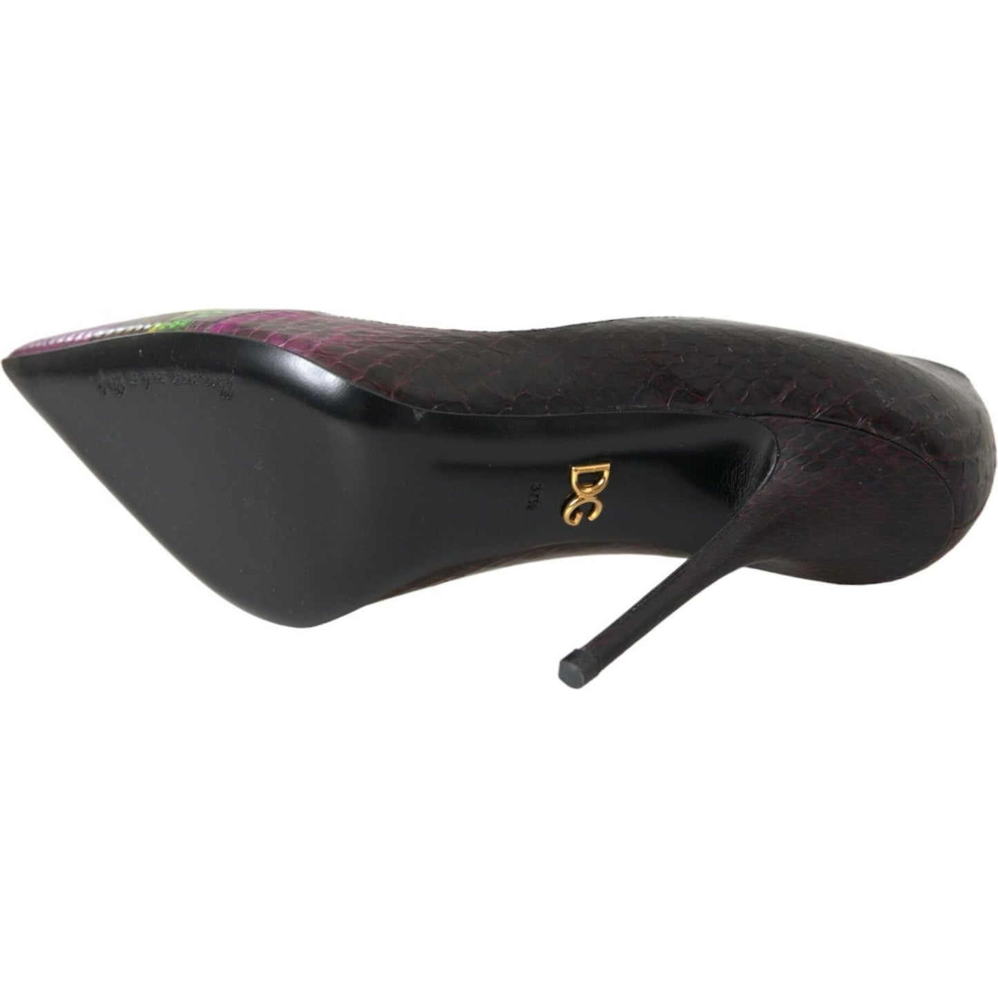 Dolce & Gabbana Multicolor Exotic Leather Heels Pumps Shoes Dolce & Gabbana Dark Slate Gray