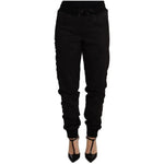 Dolce & Gabbana Black Jogger Women Polyester Pants PAN72303-36