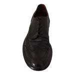 Dolce & Gabbana Black Leather Brogue Oxford Dress Shoes MV4250-42.5
