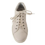 Dolce & Gabbana White Casual Leather Logo Men Sneakers Shoes MV4725-44.5