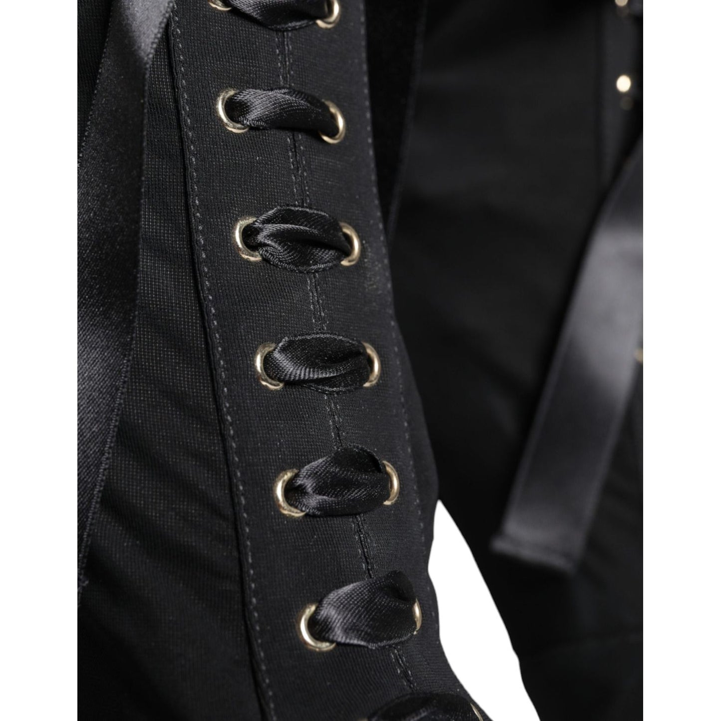 Dolce & Gabbana Black Jersey Stretch Ankle Booties Shoes Dolce & Gabbana Black