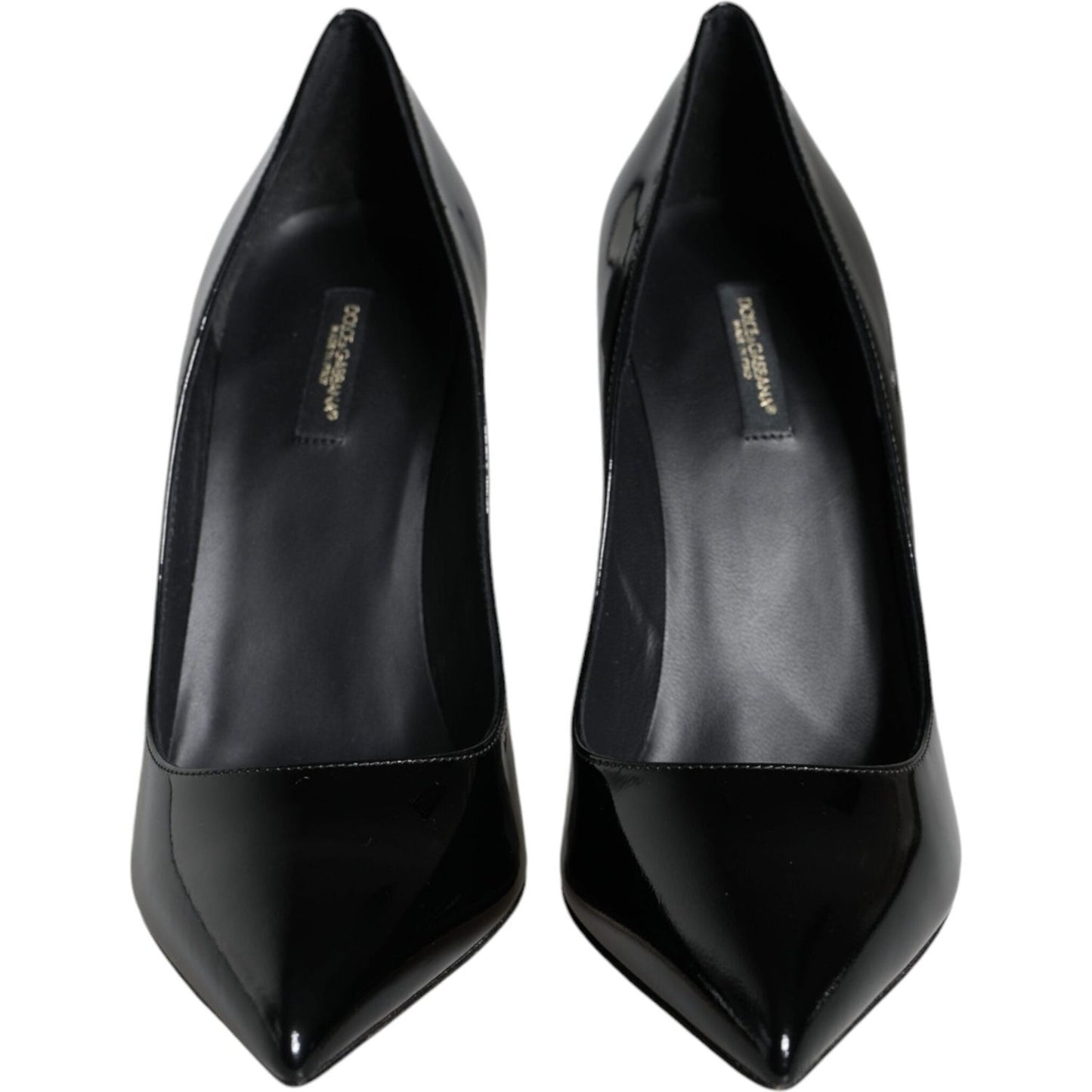 Dolce & Gabbana Black Patent Leather Bellucci Pumps Heels Shoes Dolce & Gabbana Black