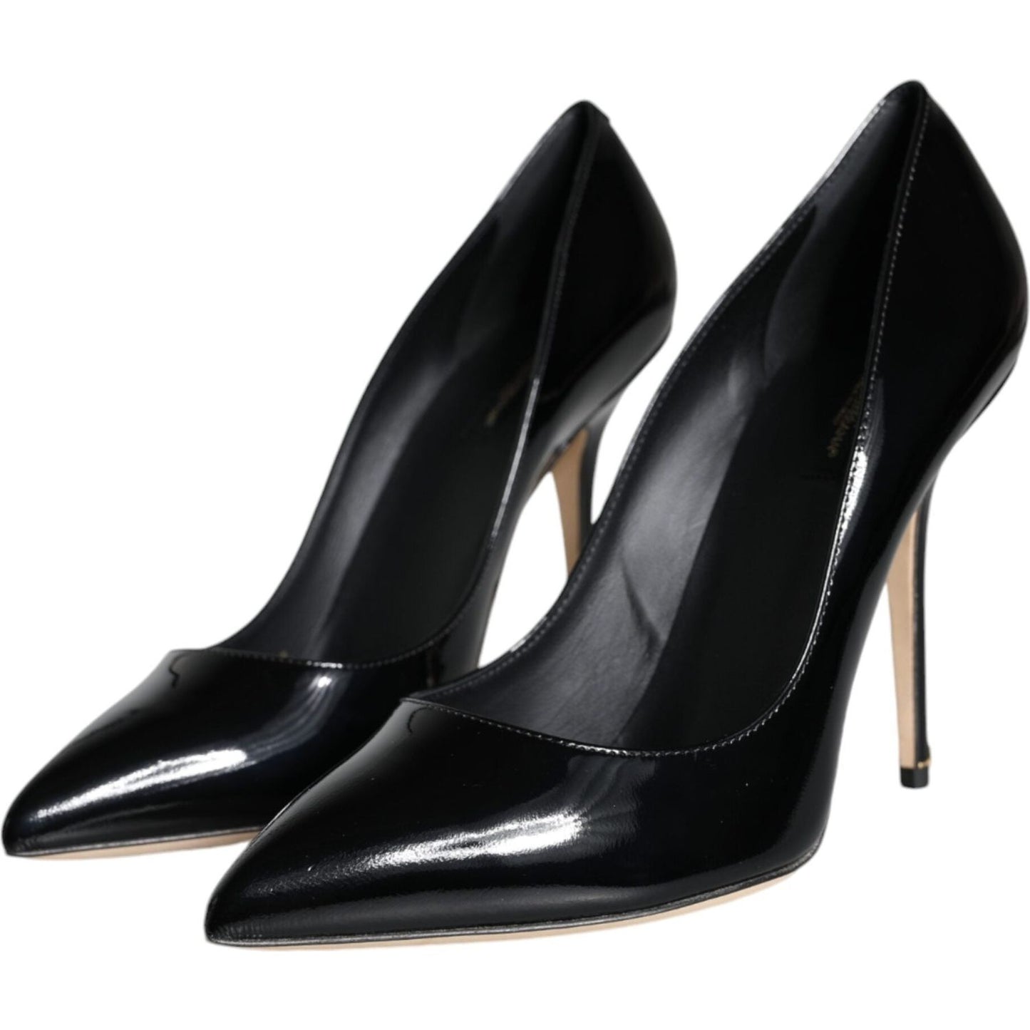 Dolce & Gabbana Black Patent Leather Bellucci Pumps Heels Shoes Dolce & Gabbana Black