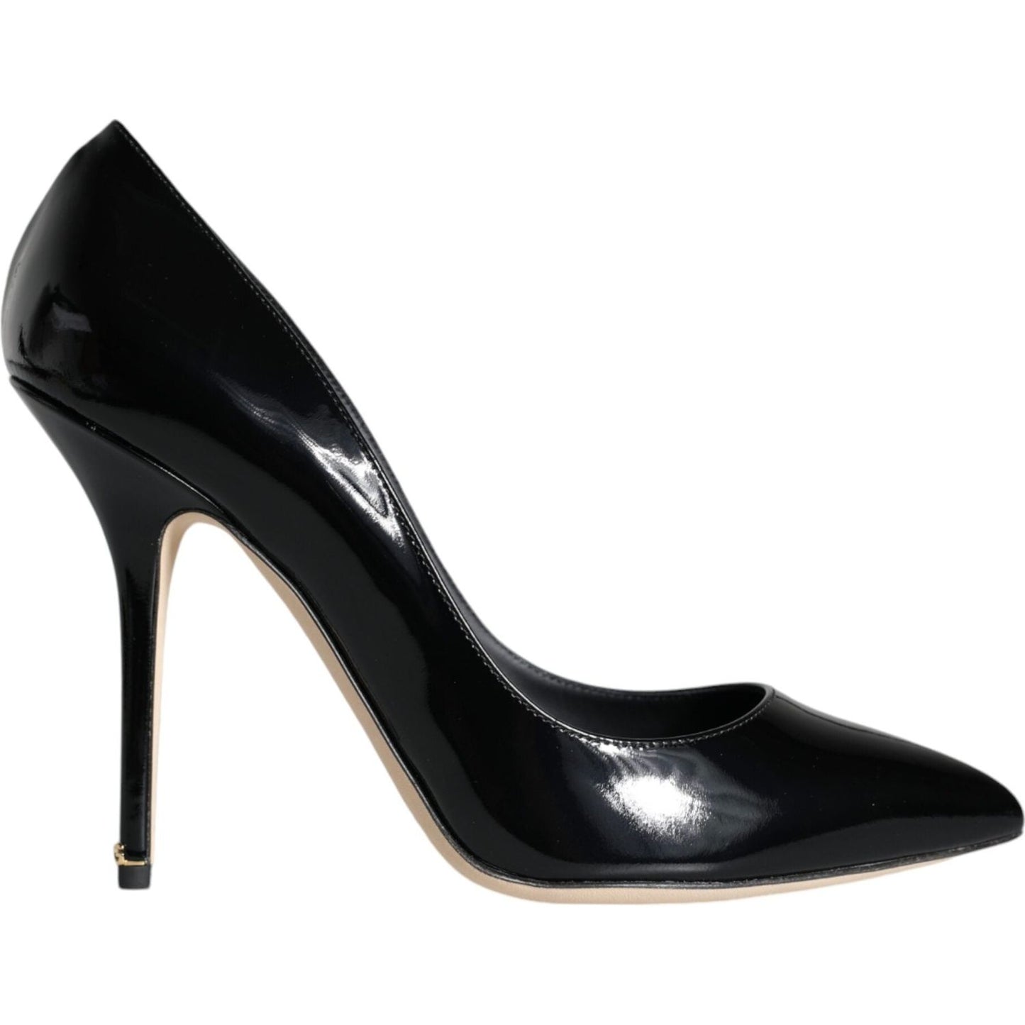 Dolce & Gabbana Black Patent Leather Bellucci Pumps Heels Shoes Dolce & Gabbana Black
