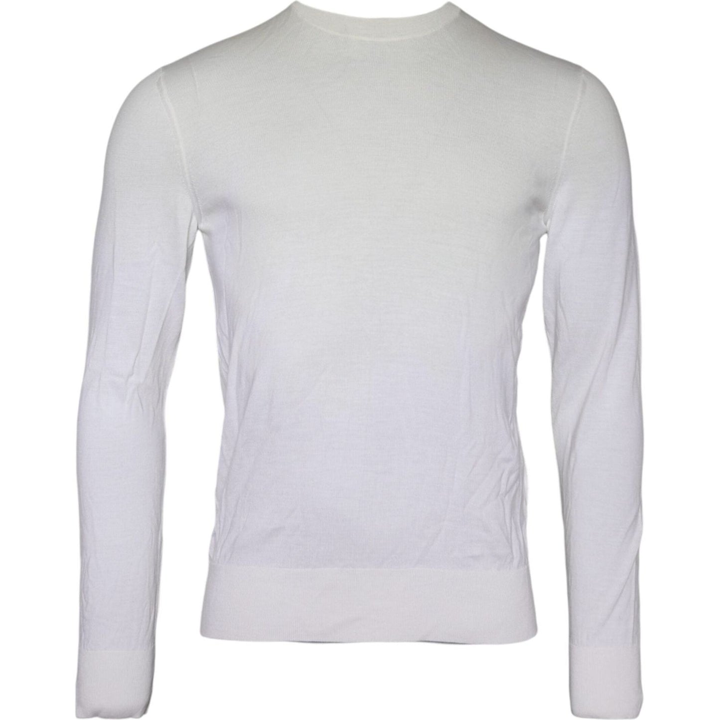 Dolce & Gabbana Off White Wool Turtle Neck Pullover Sweater Dolce & Gabbana Light Gray