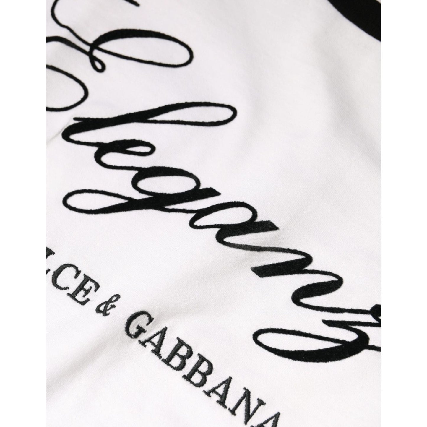 Dolce & Gabbana White Eleganza Print Cotton Short Sleeves T-shirt Dolce & Gabbana White Smoke