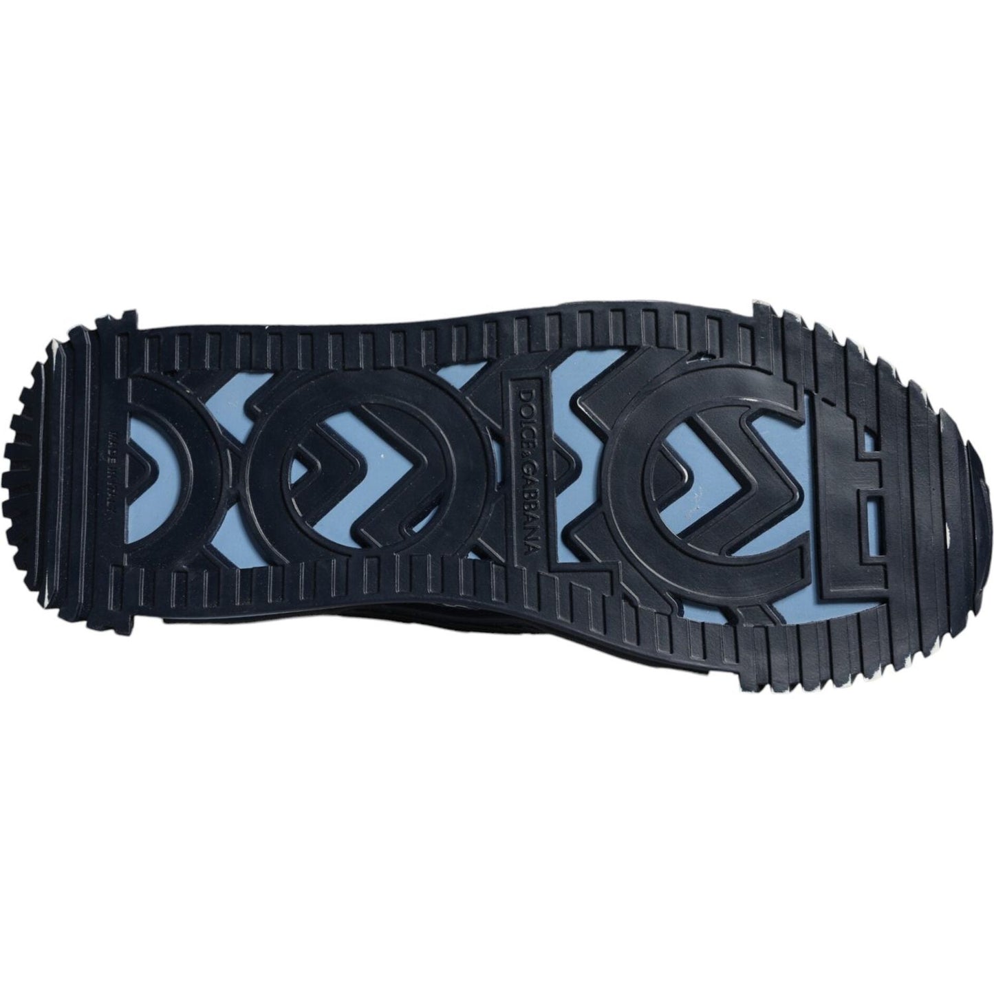 Dolce & Gabbana Blue Black Low Top NS1 Sneakers Shoes Dolce & Gabbana Dark Slate Gray