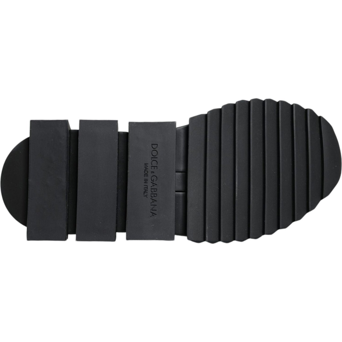 Dolce & Gabbana Black Sorrento Socks Logo Sneakers Shoes Dolce & Gabbana Dark Slate Gray
