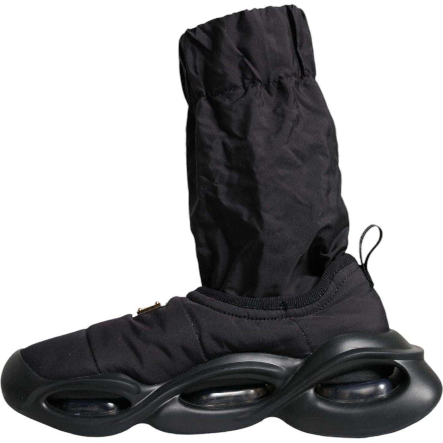 Dolce & Gabbana Black Slip On Wave Socks Sneakers Shoes Dolce & Gabbana Dark Slate Gray