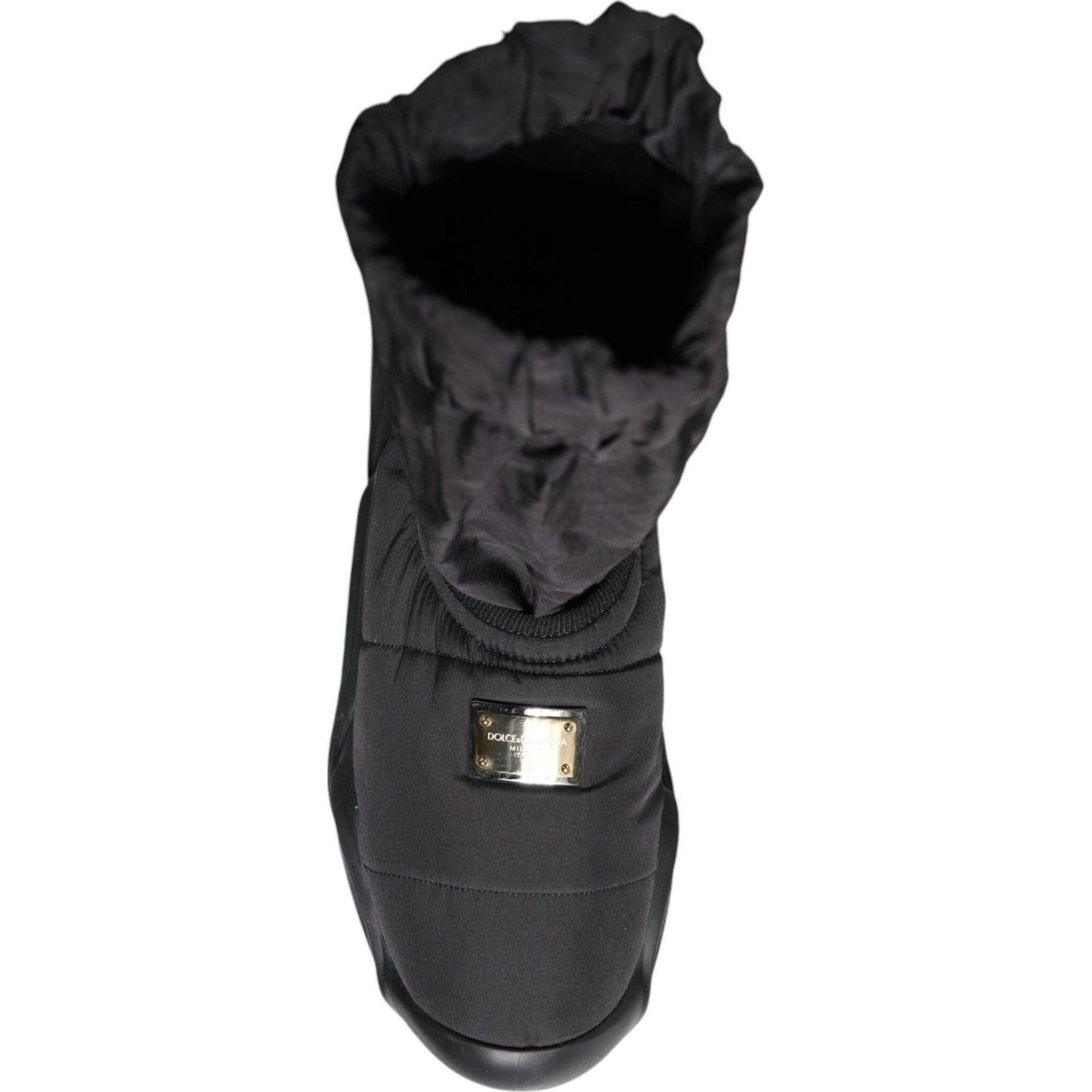 Dolce & Gabbana Black Slip On Wave Socks Sneakers Shoes Dolce & Gabbana Dark Slate Gray