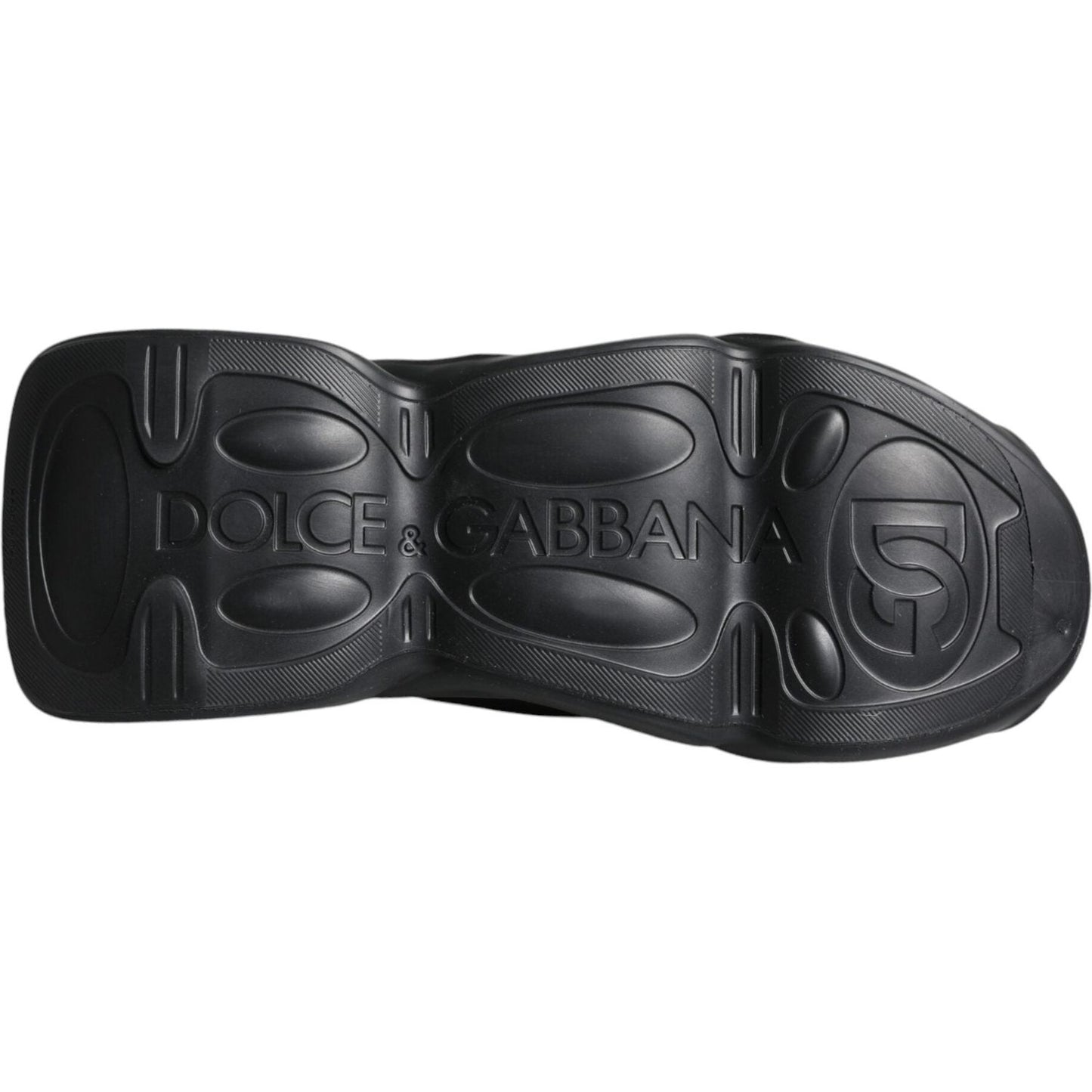 Dolce & Gabbana Black Slip On Wave Socks Sneakers Shoes Dolce & Gabbana Dark Slate Gray