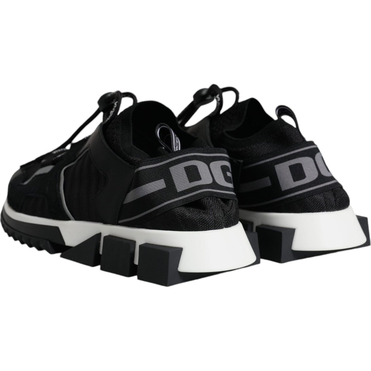 Dolce & Gabbana Black Mesh Sorrento Trekking Sneakers Shoes Dolce & Gabbana Light Gray