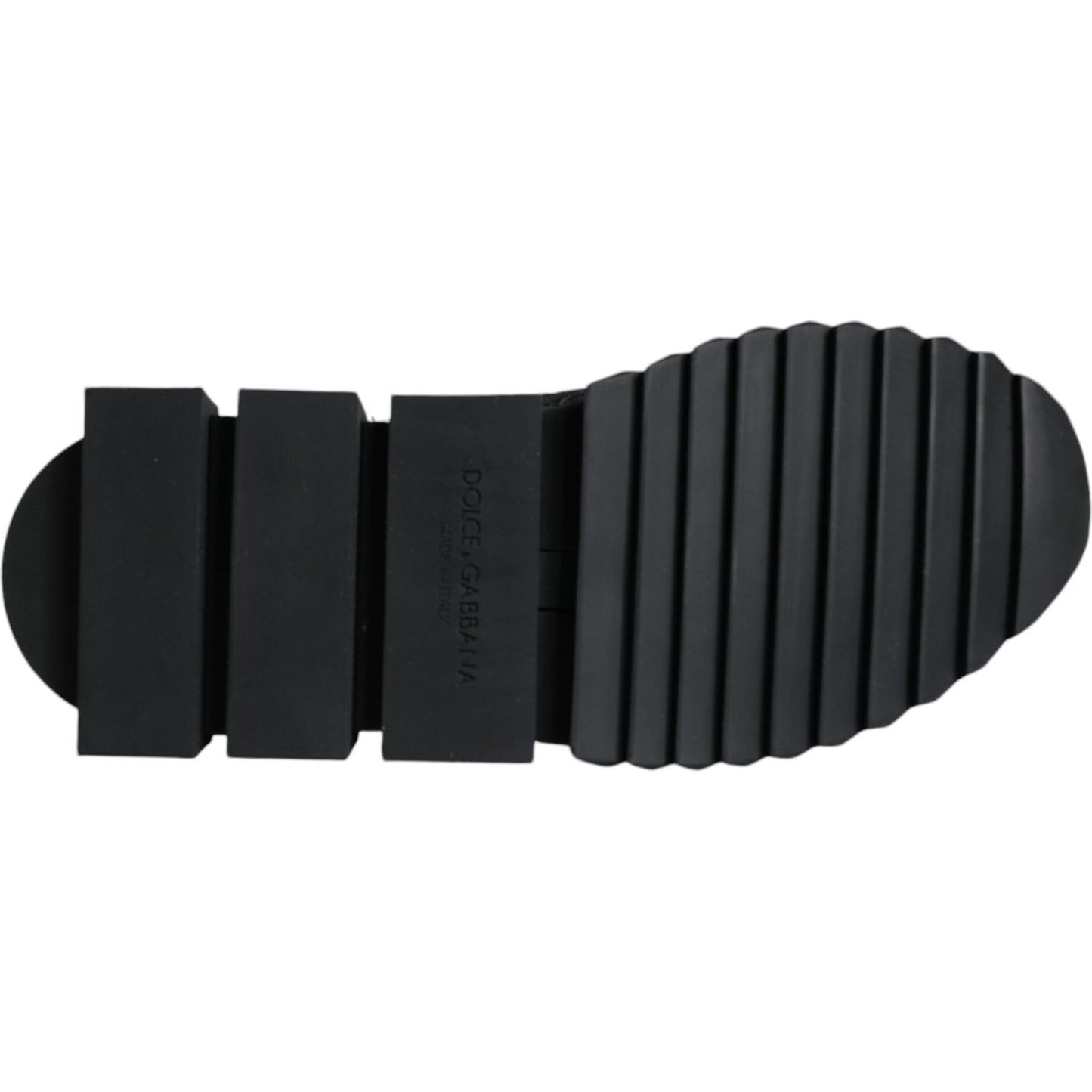 Dolce & Gabbana Black Sorrento Socks Logo Sneakers Shoes Dolce & Gabbana Dark Slate Gray