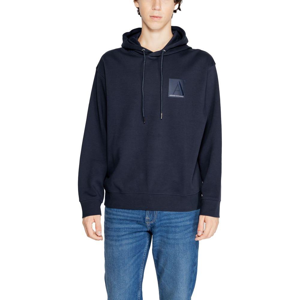 Armani Exchange Blue Cotton Sweater Armani Exchange Dark Slate Gray