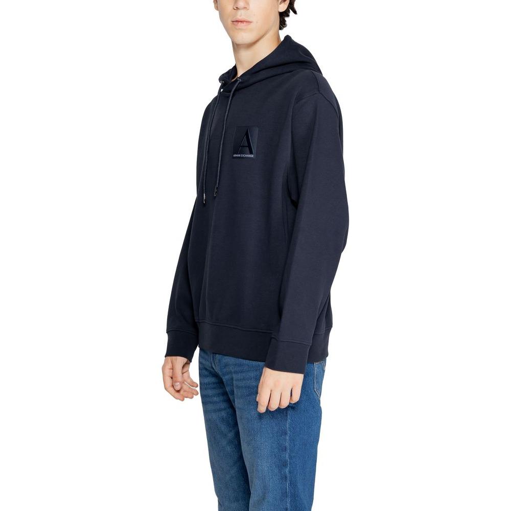 Armani Exchange Blue Cotton Sweater Armani Exchange Dark Slate Gray