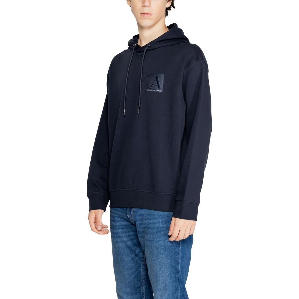 Armani Exchange Blue Cotton Sweater Armani Exchange Dark Slate Gray