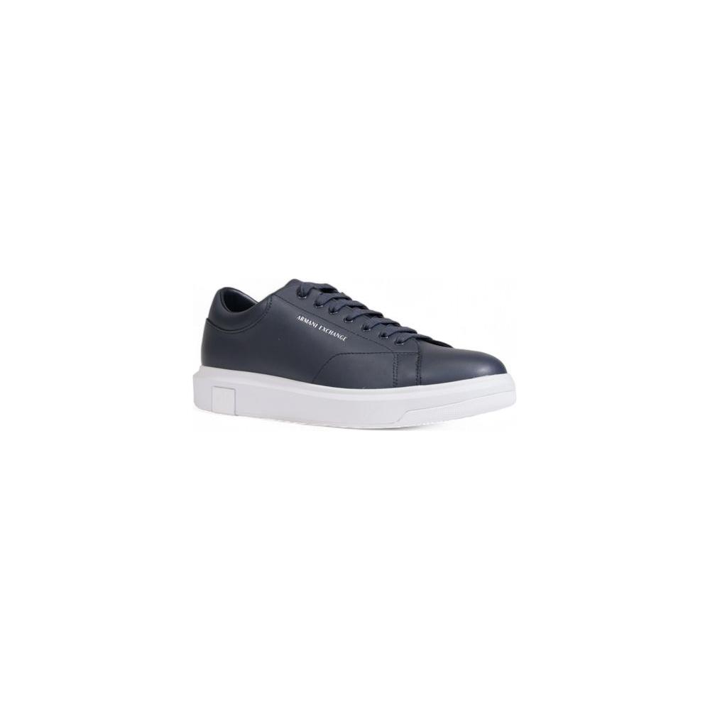 Armani Exchange Blue Leather Sneaker Armani Exchange Light Gray