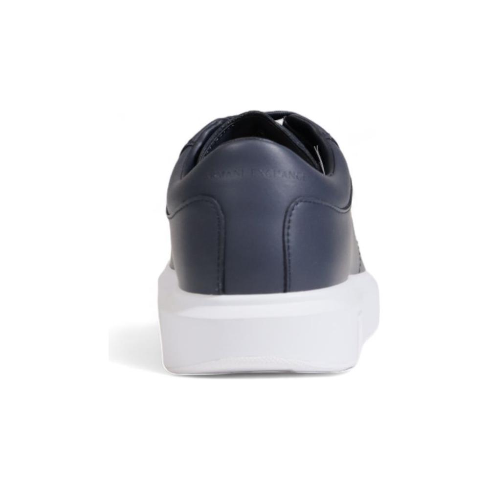 Armani Exchange Blue Leather Sneaker Armani Exchange Light Gray