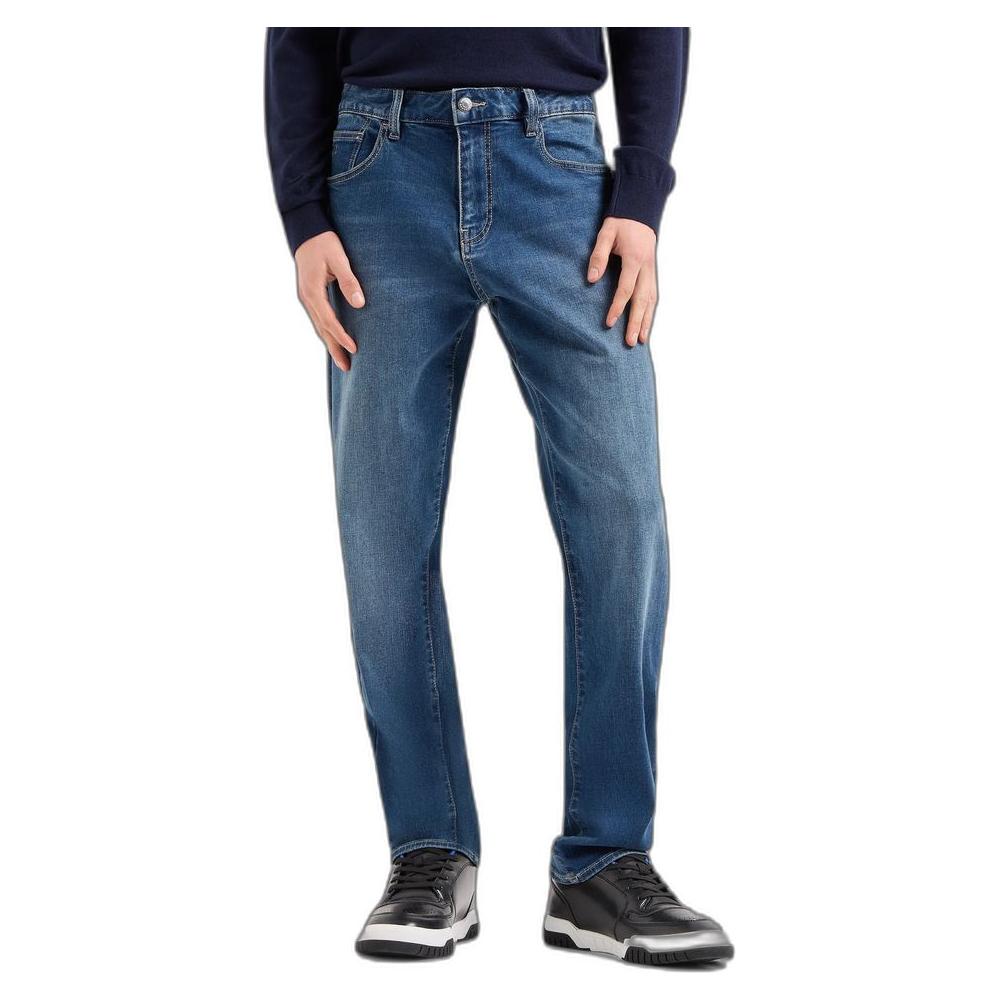 Armani Exchange Blue Cotton Jeans & Pant Armani Exchange Dark Slate Gray