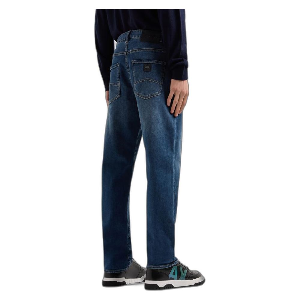 Armani Exchange Blue Cotton Jeans & Pant Armani Exchange Dark Slate Gray
