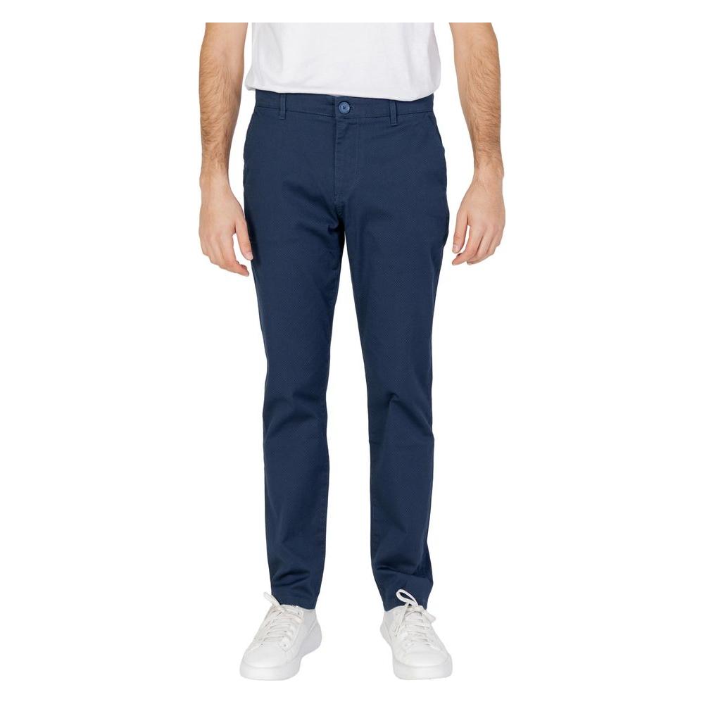 Armani Exchange Blue Cotton Jeans & Pant Armani Exchange Dark Slate Gray