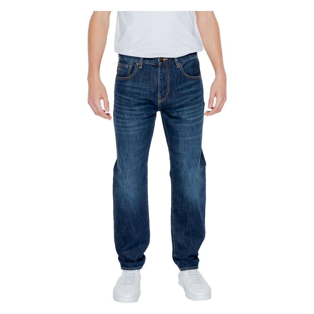 Armani Exchange Blue Cotton Jeans & Pant Armani Exchange Dark Slate Gray