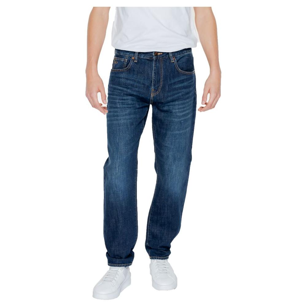 Armani Exchange Blue Cotton Jeans & Pant Armani Exchange Dark Slate Gray