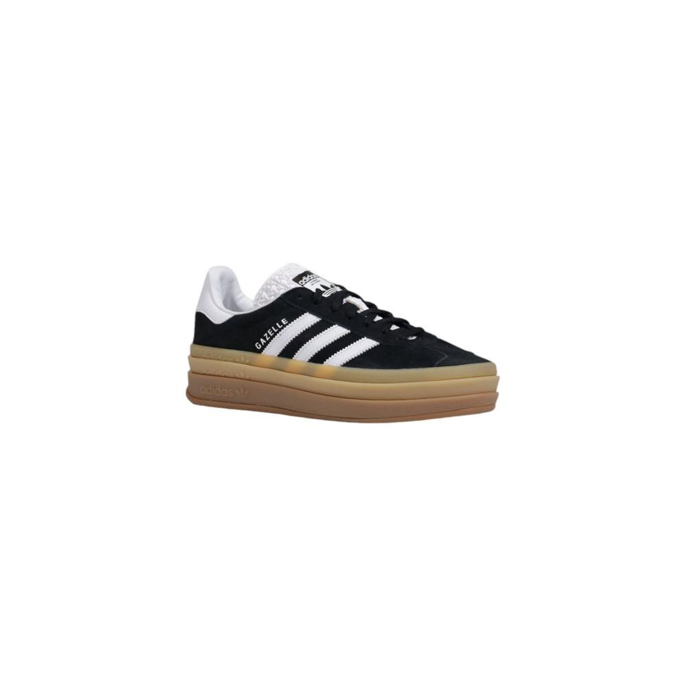 Adidas Black Suede Leather Sneaker Adidas Dim Gray