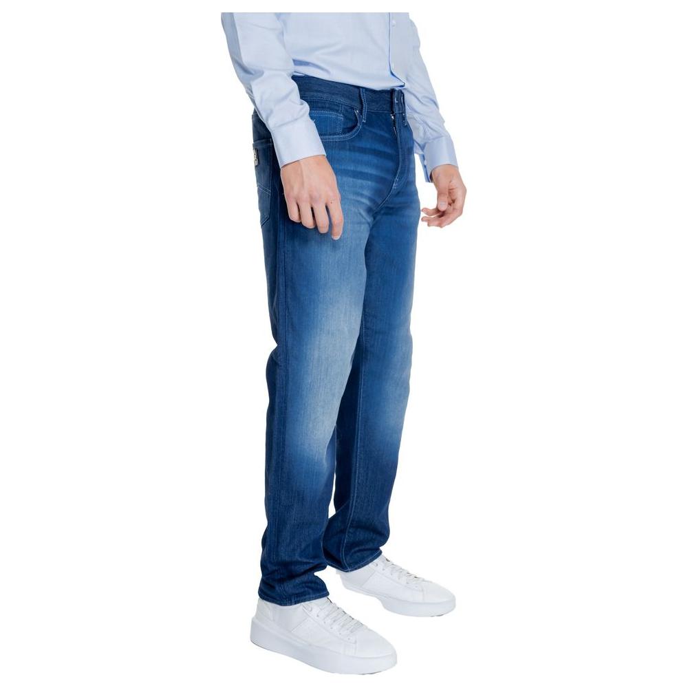 Armani Exchange Blue Cotton Jeans & Pant Armani Exchange Light Gray