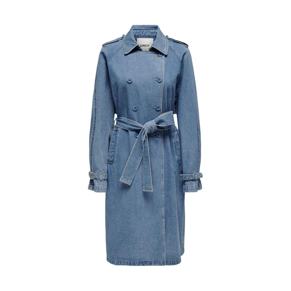 Only Blue Cotton Jackets & Coat Only Slate Gray