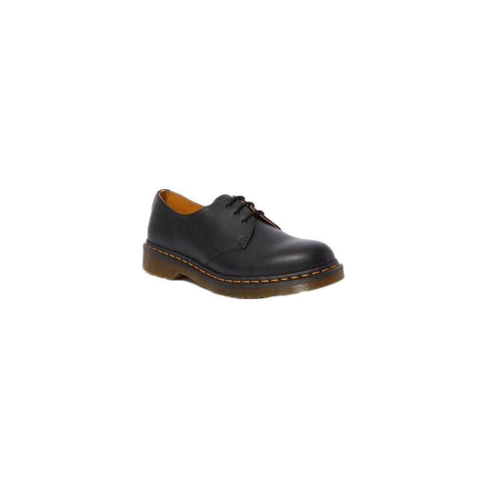 Dr. Martens Black Leather Flat Shoe Dr. Martens Dark Slate Gray