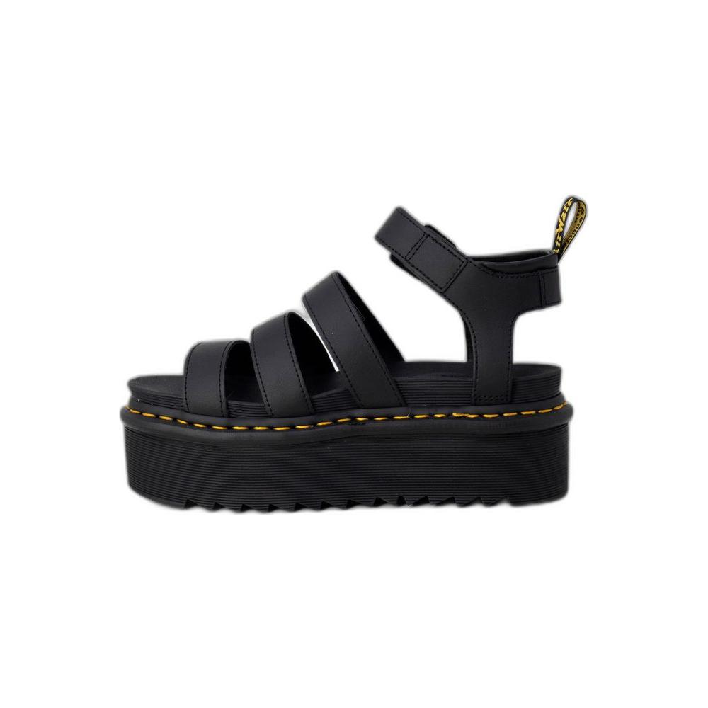 Dr. Martens Black Leather Flat Shoe Dr. Martens Black