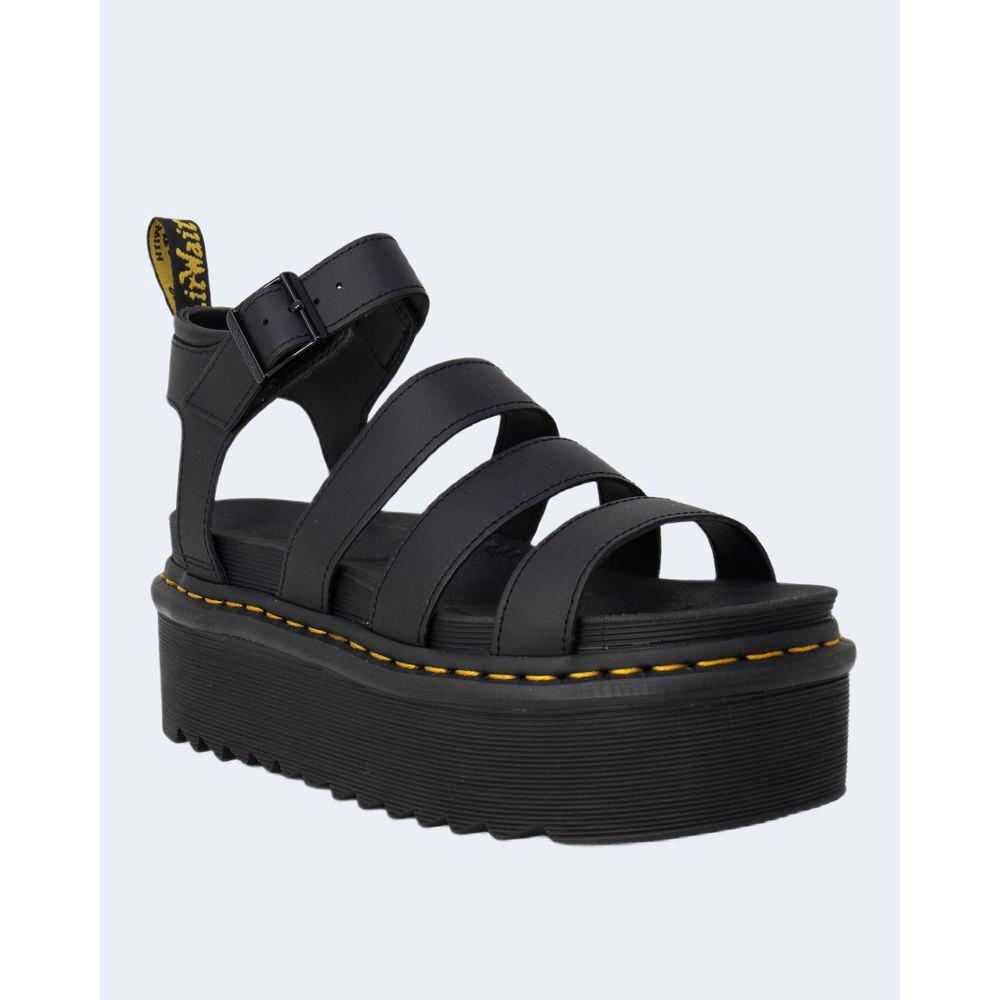 Dr. Martens Black Leather Flat Shoe Dr. Martens Lavender