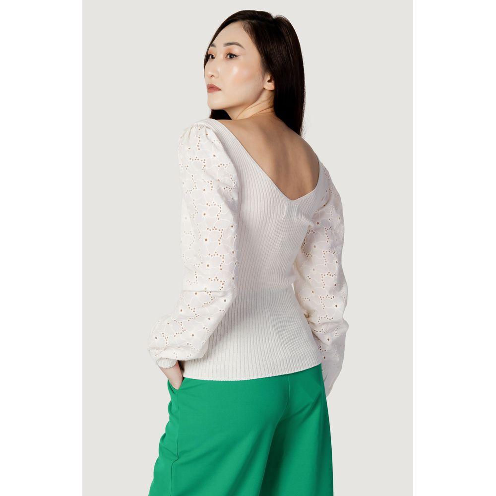 Only Beige Cotton Tops & T-Shirt Only Light Gray