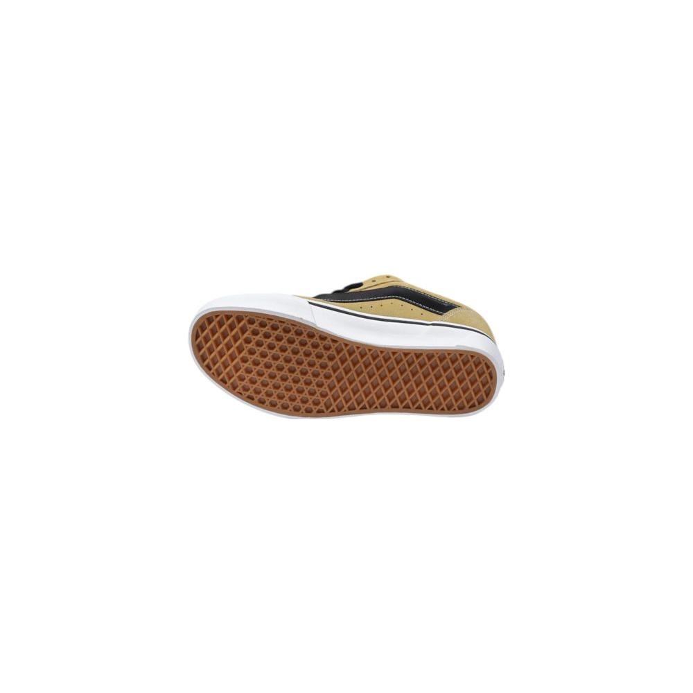 Vans Brown Leather Sneaker with waffle sole, side view highlighting durable leather and secure lace-up design.
