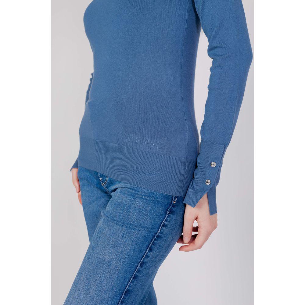 Guess Blue Cotton Tops & T-Shirt Guess Dark Slate Blue