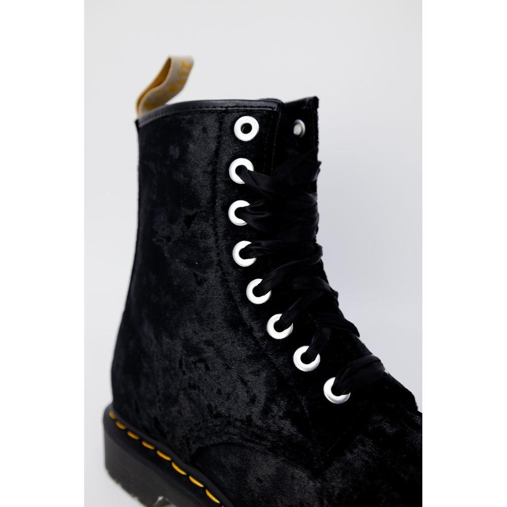 Dr. Martens Black Polyester Boot Dr. Martens Light Gray