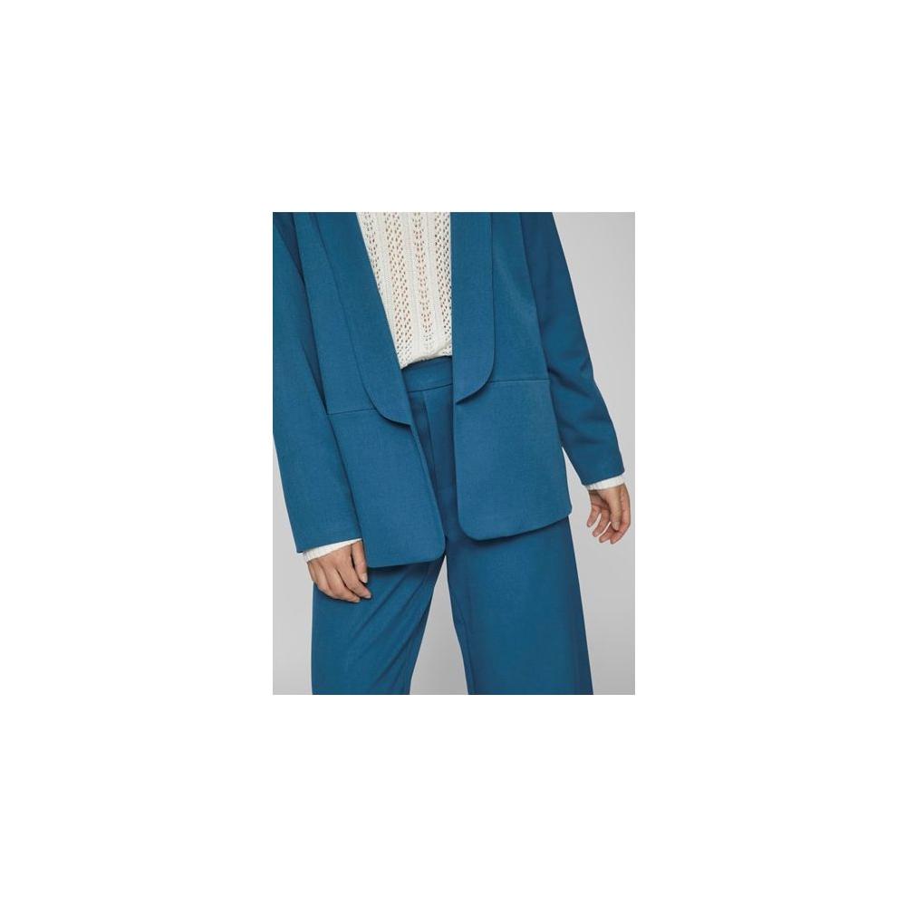 Vila Clothes Blue Polyester Suits & Blazer Vila Clothes Dark Slate Gray